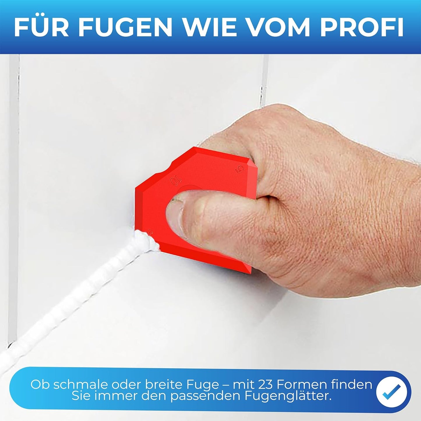 Profi-Kartuschenpresse & Fugenglätterset, KISTEK® Essential Bundle