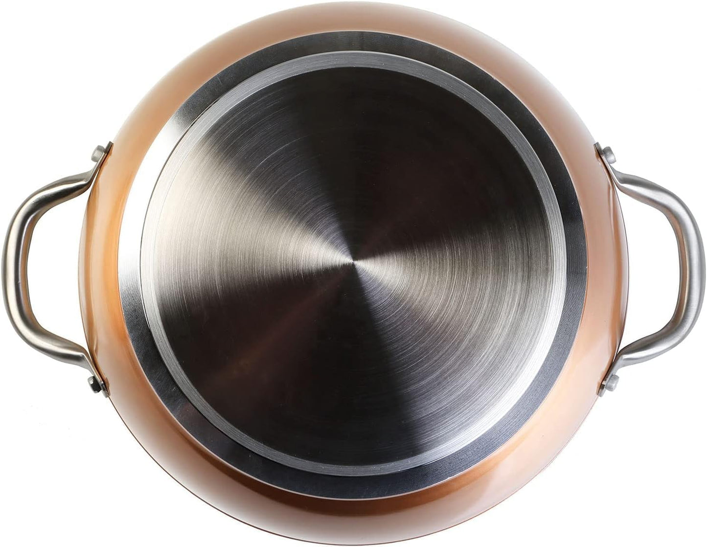 Niedriger Kochtopf 24 cm, antihaft, für Induktion, 24 cm