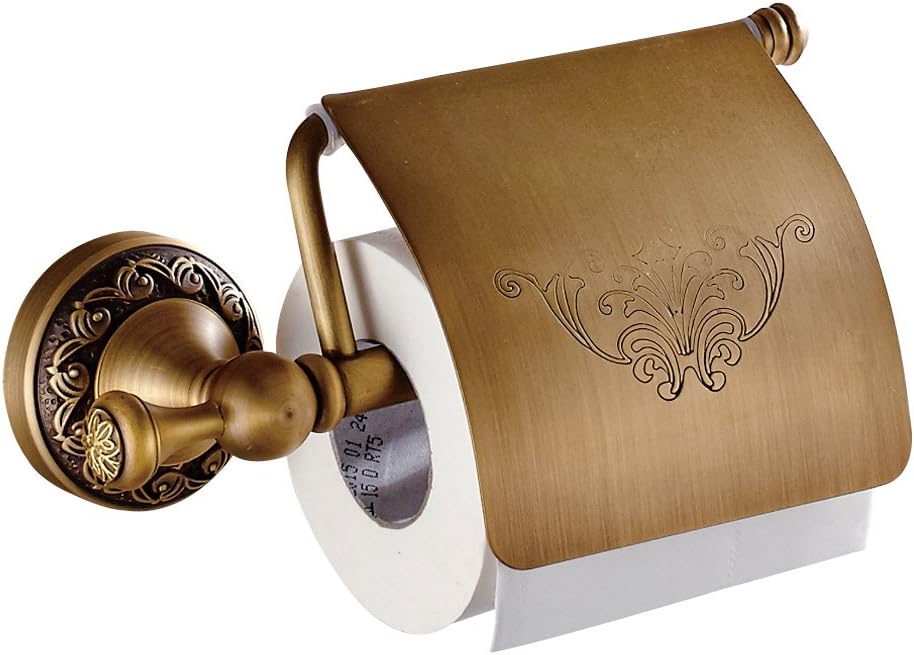 Retro Toilettenpapierhalter aus Kupfer, Antikes