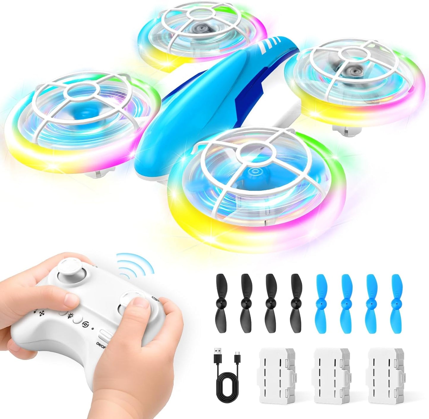 Kinder-Quadrocopter mit LED