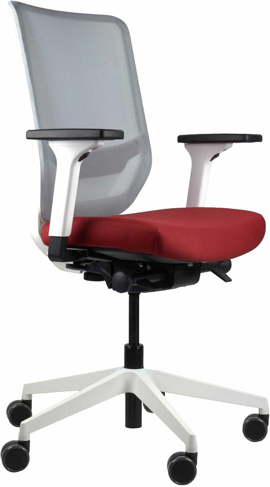 Ergonomischer Bürostuhl, Rot Netz-Rückenlehne