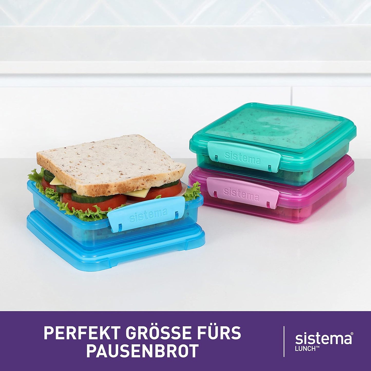 Sandwich-Box, 3 x 450 ml