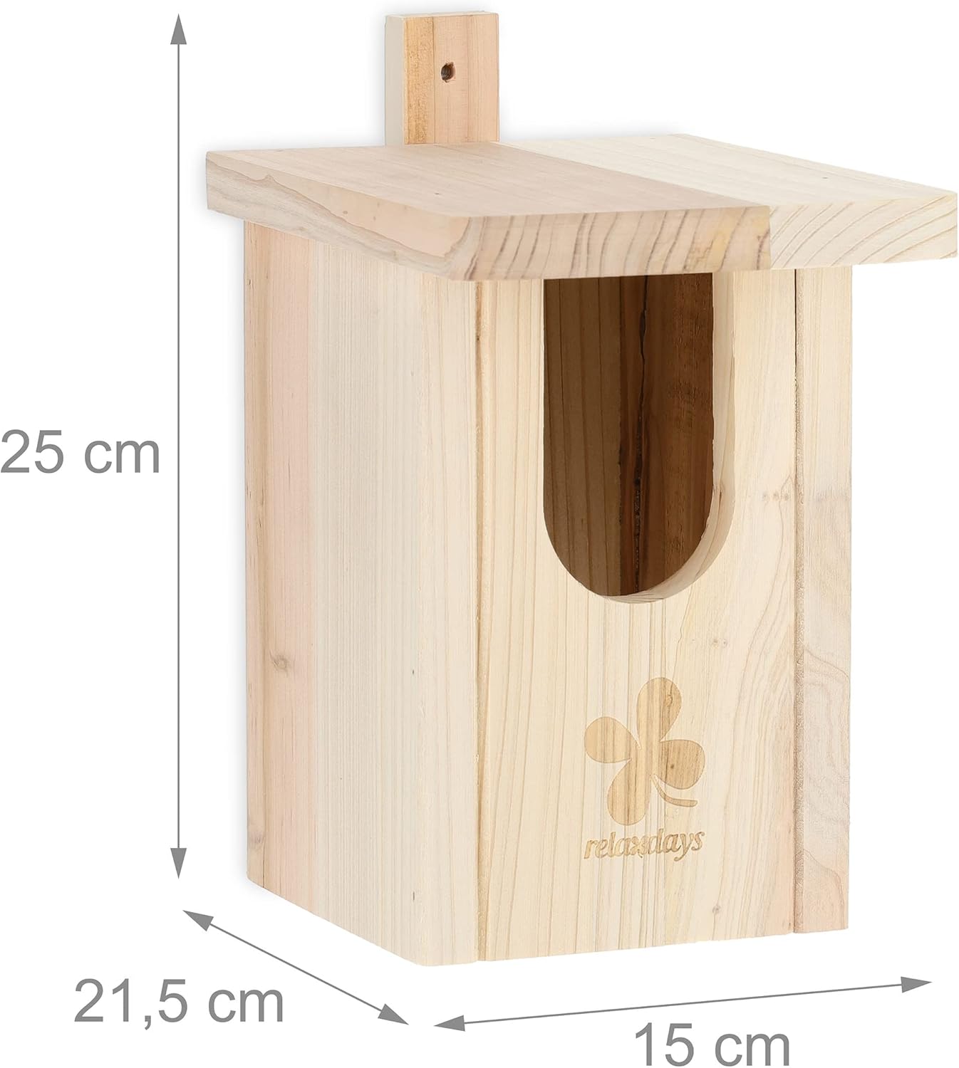 Nistkasten für Halbhöhlenbrüter aus Holz