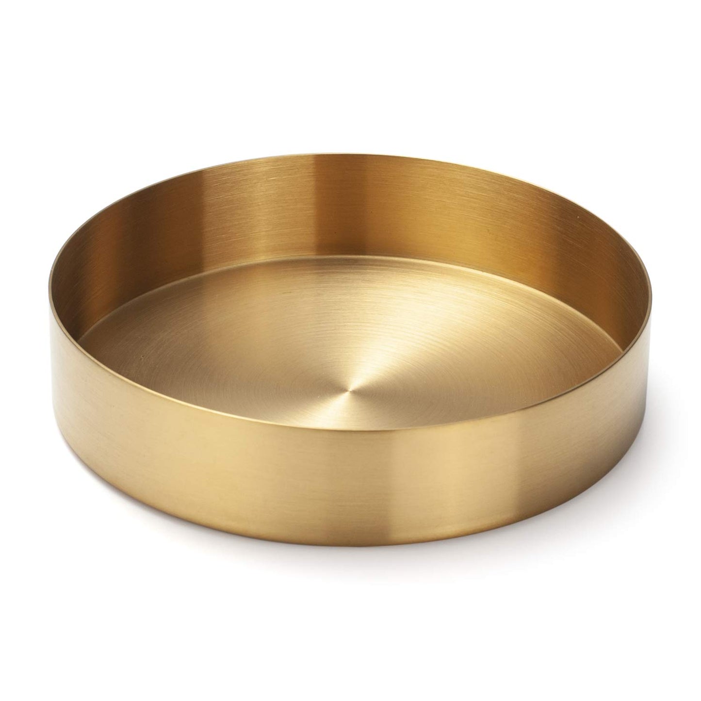 Rundes Edelstahl-Tablett, 14 cm