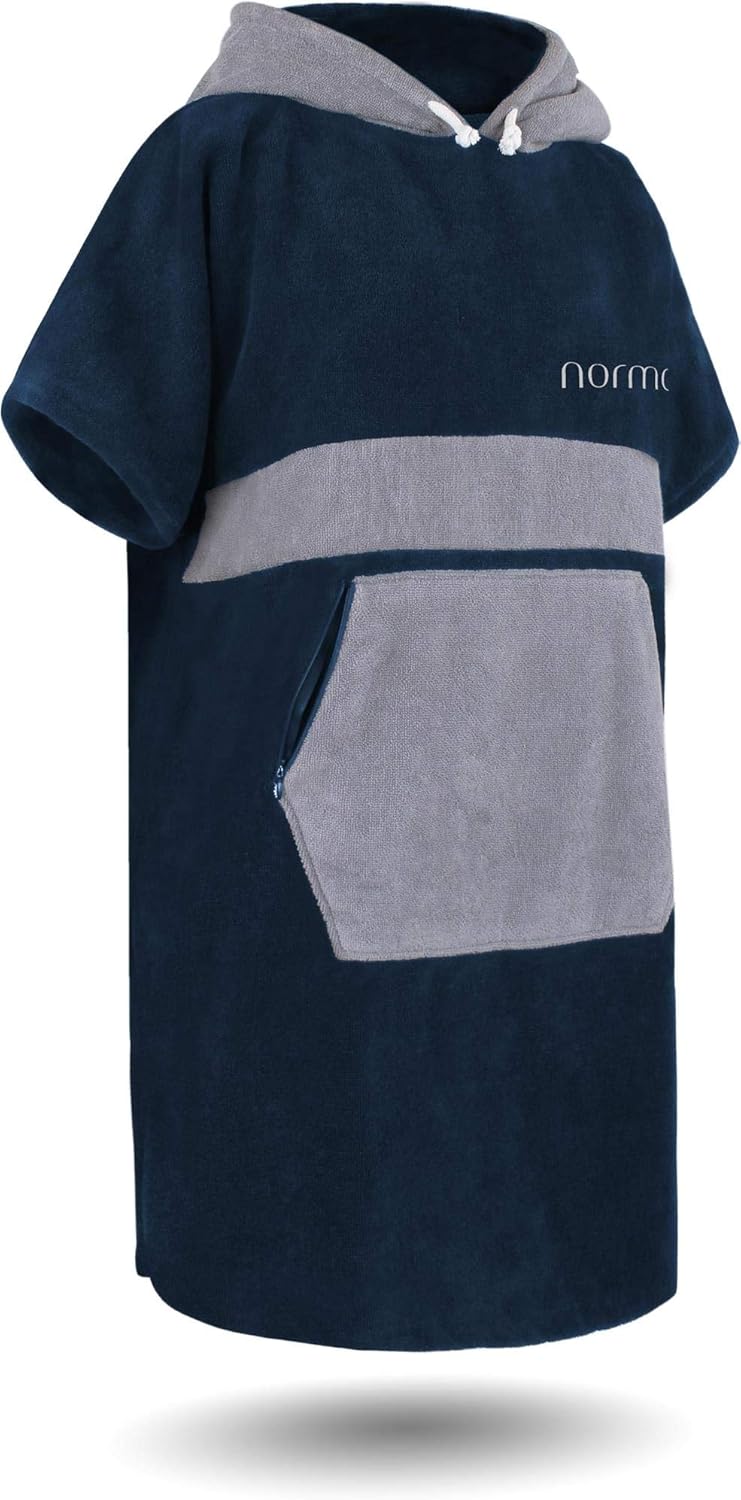 Surferponcho, Navy/Grau S-M