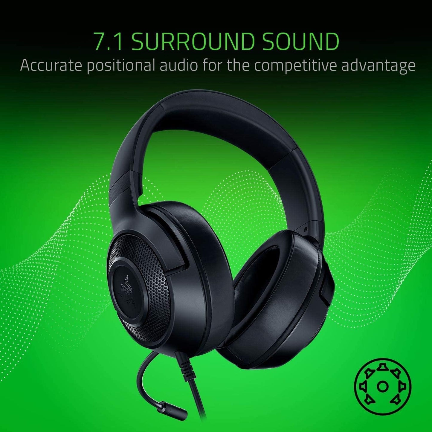 Kraken X Lite PC Gaming-Headset, Kraken X Lite ; Schwarz