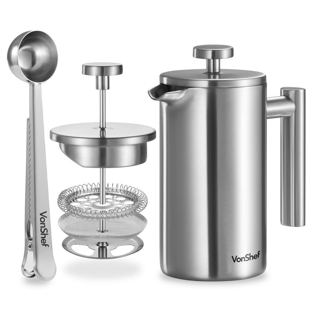 French Press Kaffeebereiter, 350ml/3 Tassen