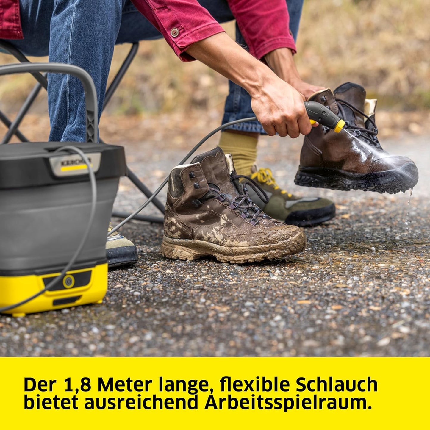 Druckreiniger OC 3 mit faltbarem Wassertank