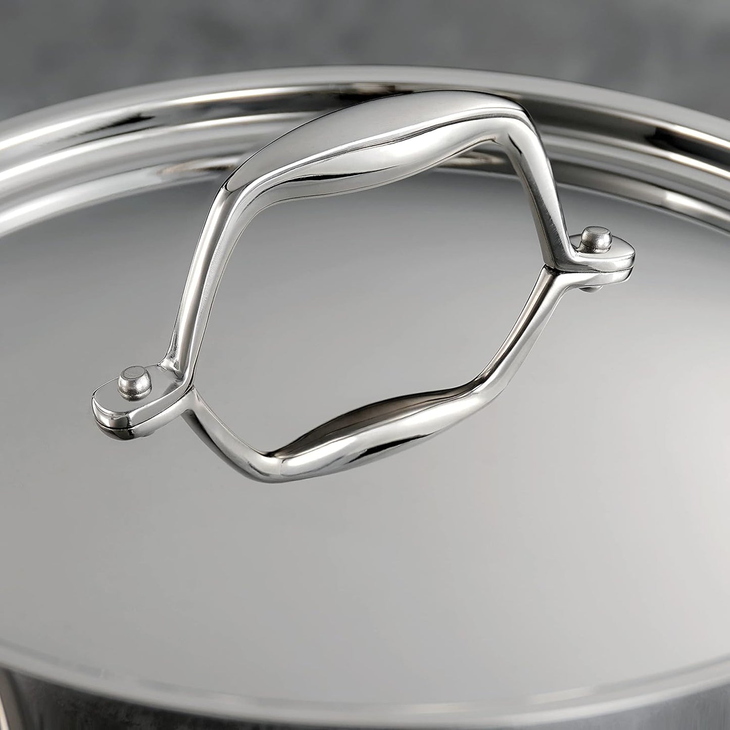 Tri-Ply Clad Edelstahl Saucenpfanne, 1.5-Quart Stieltopf Kochgeschirr