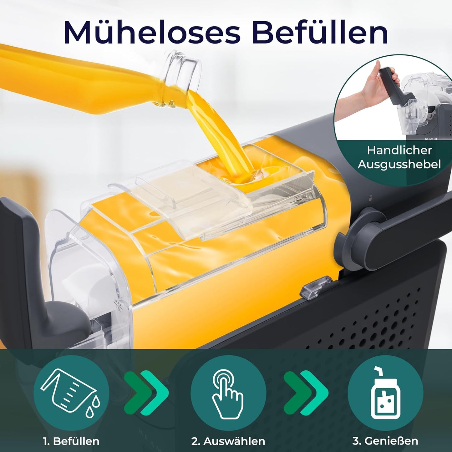 Slush Maschine, 2L Schwarz
