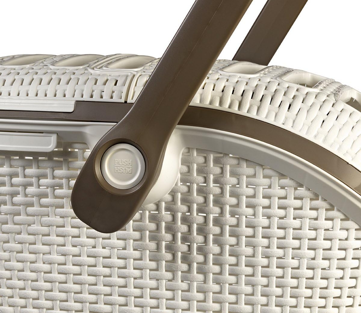Hartschalen-Transportbox, Creme,  L 51 x B 33 x H 38 cm