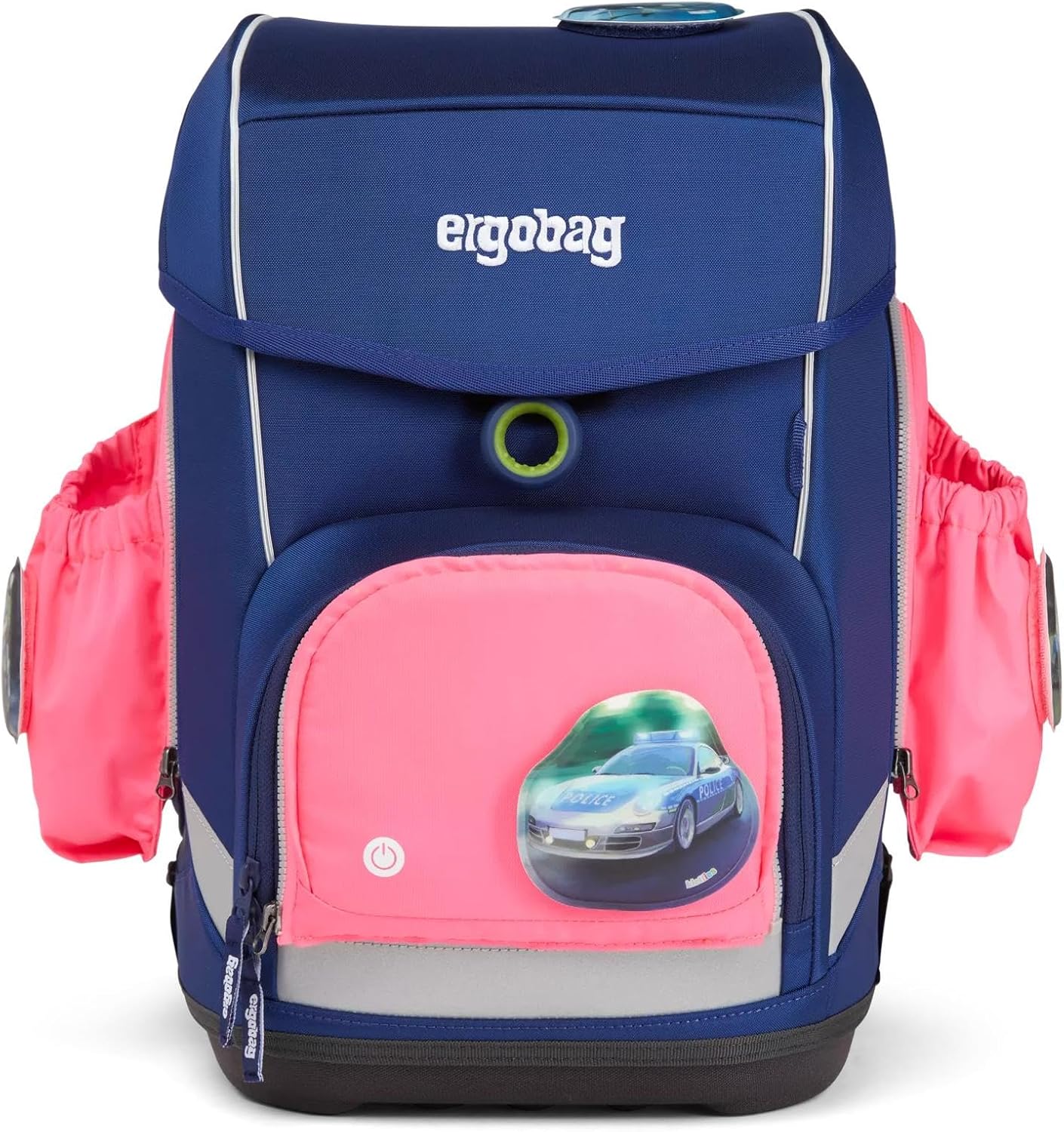 Fluo LED Seitentaschen-Set für Schulranzen, Einheitsgrösse Pink (Rosa)