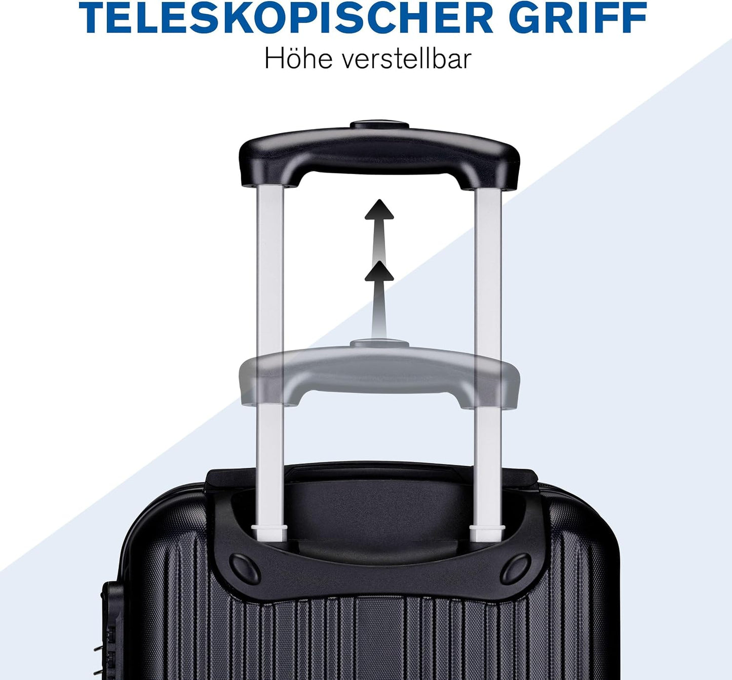 Trolley Set 18/26" 2pcs Black, 2-Teilig Schwarz