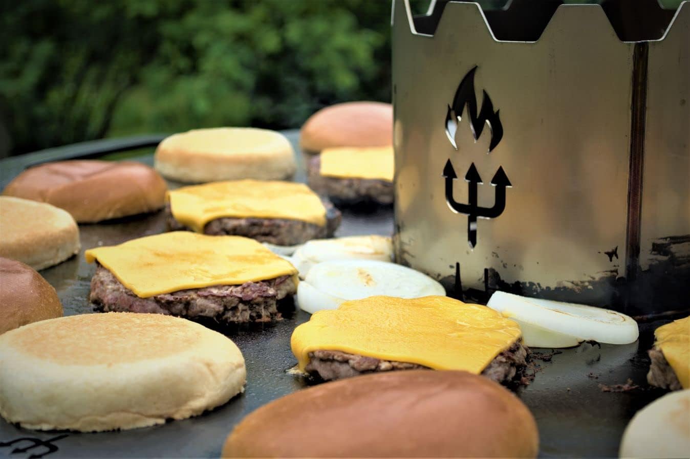 Grillaufsatz für Grillplatte (⌀20 cm), Wokaufsatz ⌀20 cm