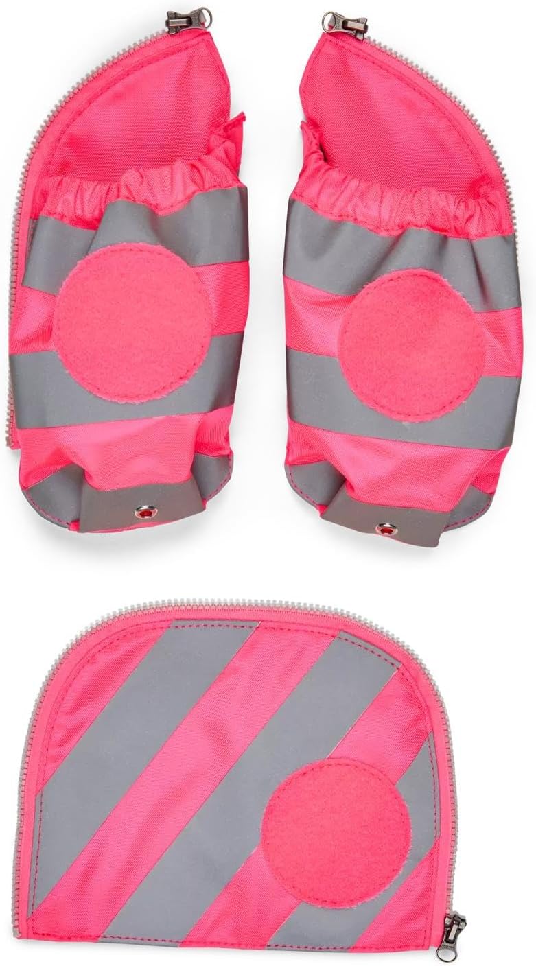 Seitentaschen-Set für Schulranzen, Rosa one_size