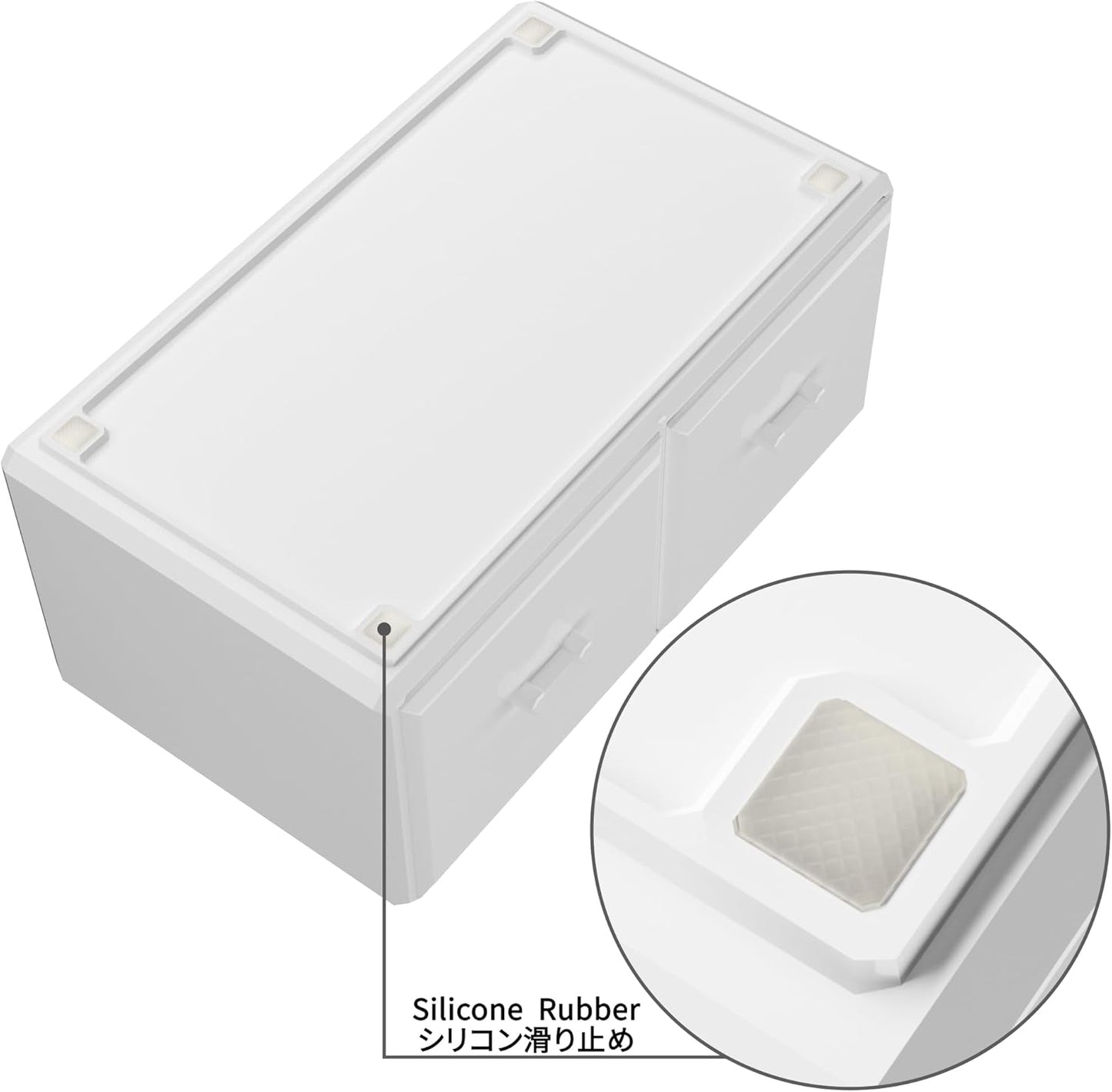 Makeup Organizer mit Schubladen, Weiss
