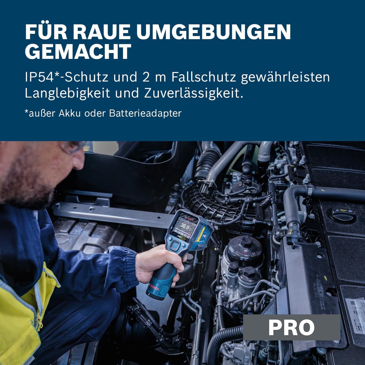 Infrarot-Thermometer GIS12V-700-14 mit Grafik-Display