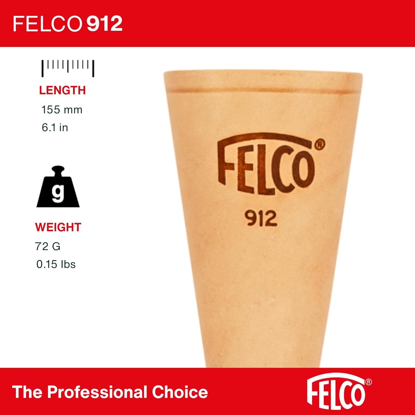 912 Lederetui für Gartenschere, S-M, FELCO 912