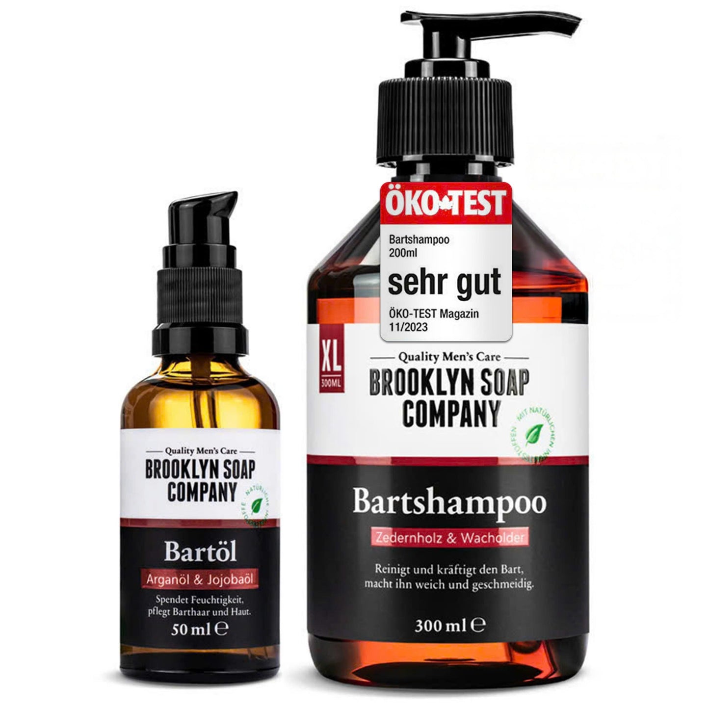 Bartpflege-Set mit Bartöl & Bartshampoo, Bartöl & Bartshampoo Bundle