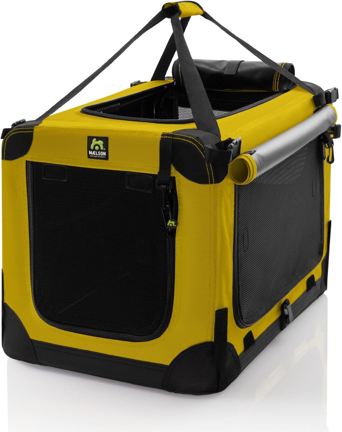 Faltbare Hunde-Transportbox, L 52 x B 33 x H 33 cm Safran Gelb