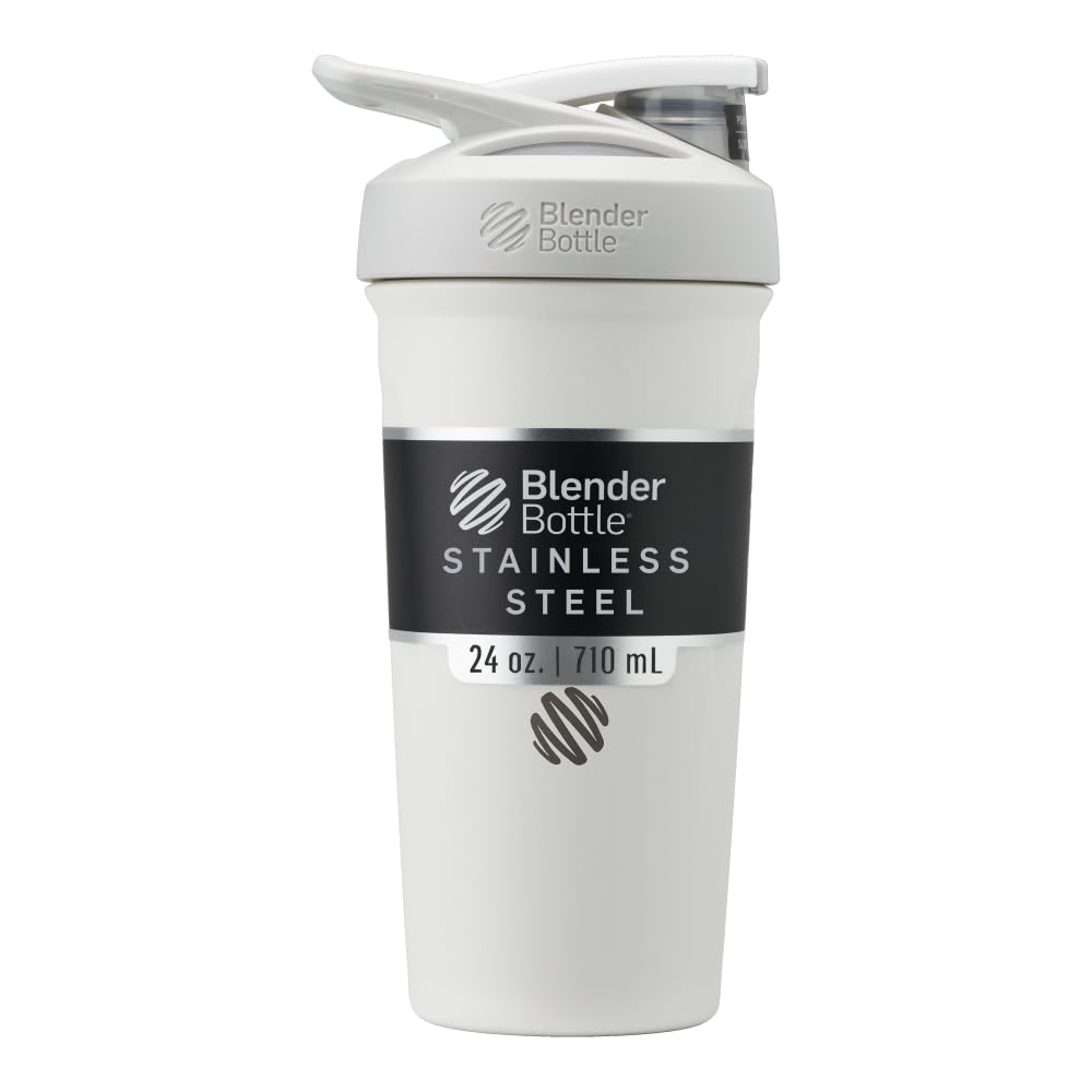 Thermoflasche mit BlenderBall, Weiss Single