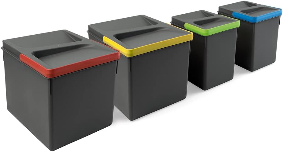 4er Set Behälter, H 216 mm (2x12 L + 2x6 L), Container