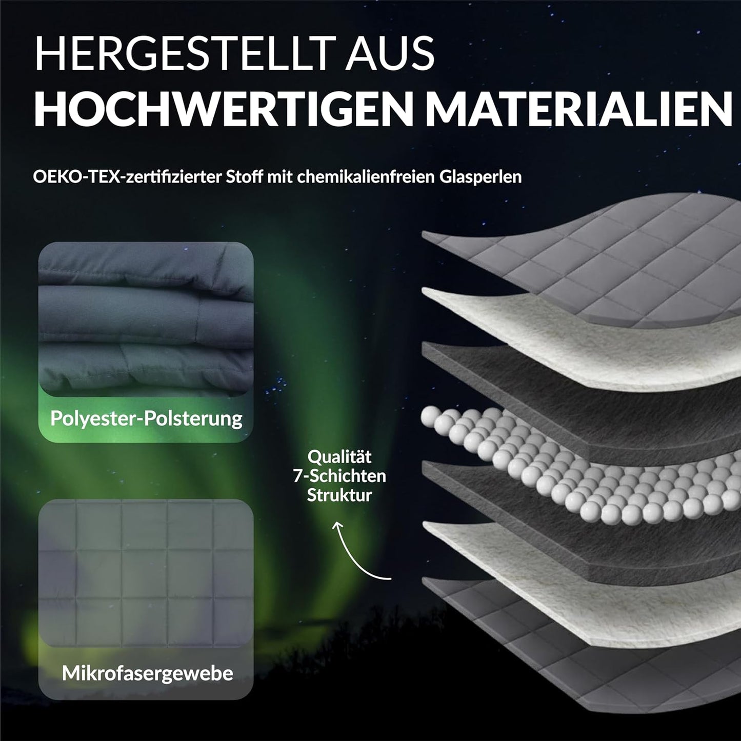 Gewichtsdecke für Erwachsene, 155 X 220 CM 7.0 Kilogramm