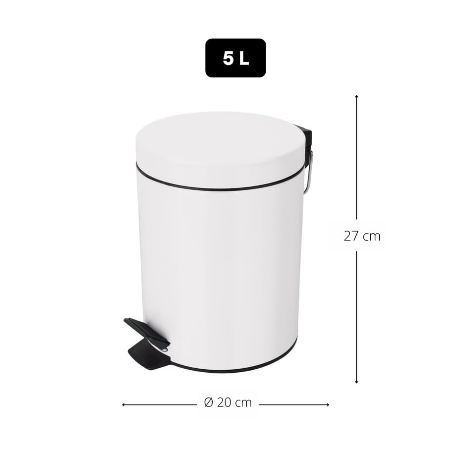 Treteimer Sydney, 5L Bianco