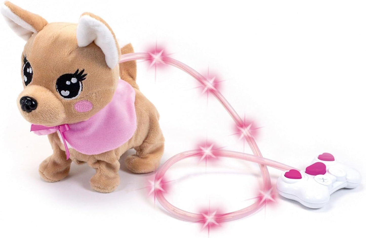 ChiChi Love Loomy Spielzeughund mit Leuchtfunktion