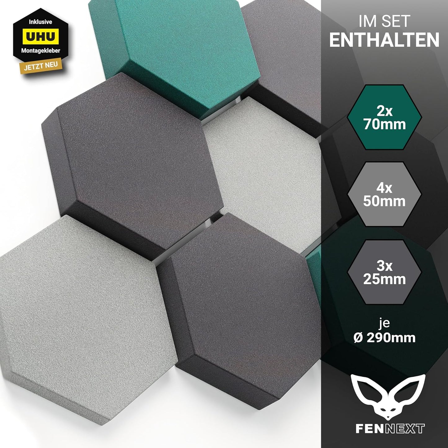Schallabsorber Wandpaneele, Highlight "Green Light"