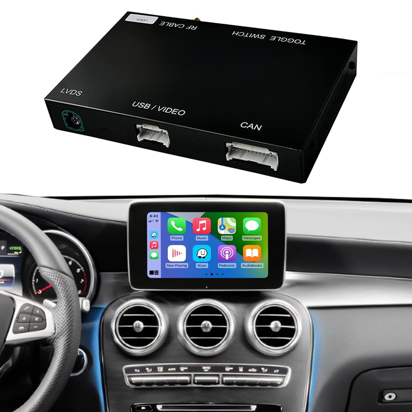Nachrüstmodul  Wireless Carplay für Mercedes Benz NTG5.0 (2015-2018)