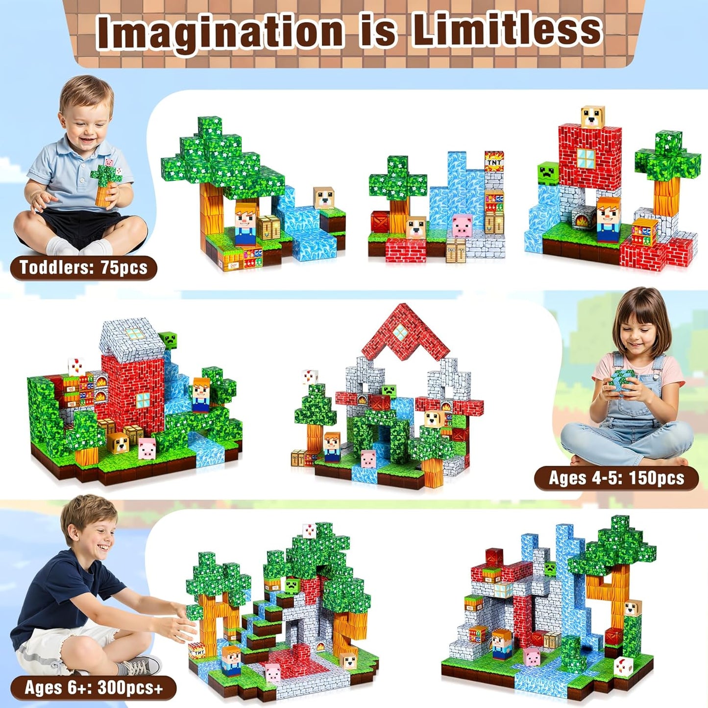 Magnetische Bausteine, Architektur