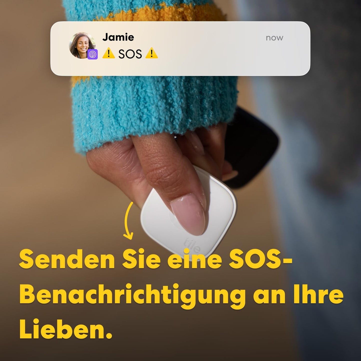 Bluetooth-Tracker Mate für Schlüssel & Gegenstände, Schwarz, 1er-Pack