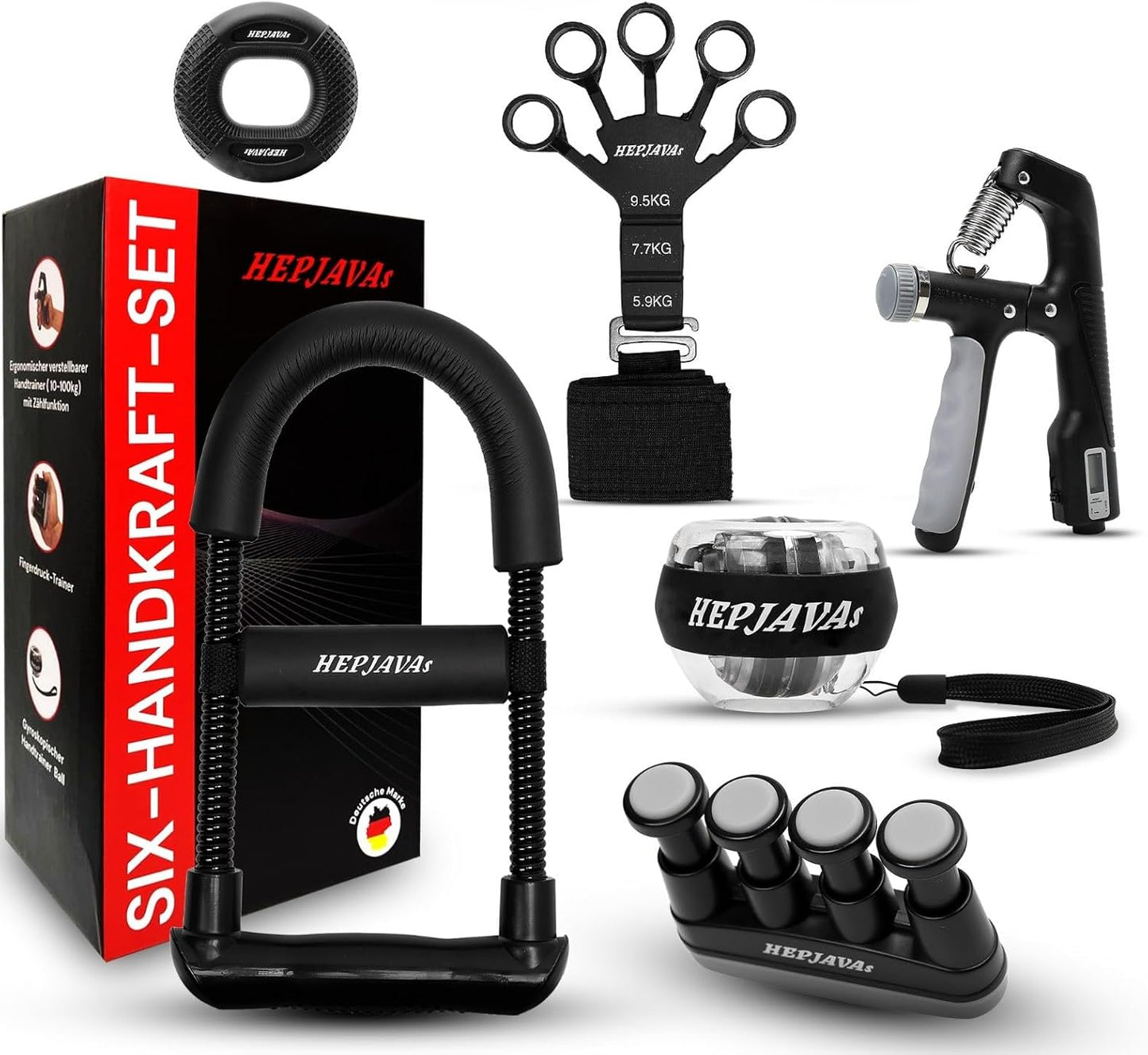 6in1 Handkraft-Trainingsset für Reha & Krafttraining