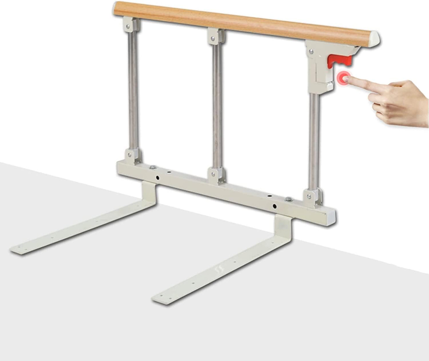 Klappbares Bettgitter, Holzfarbe