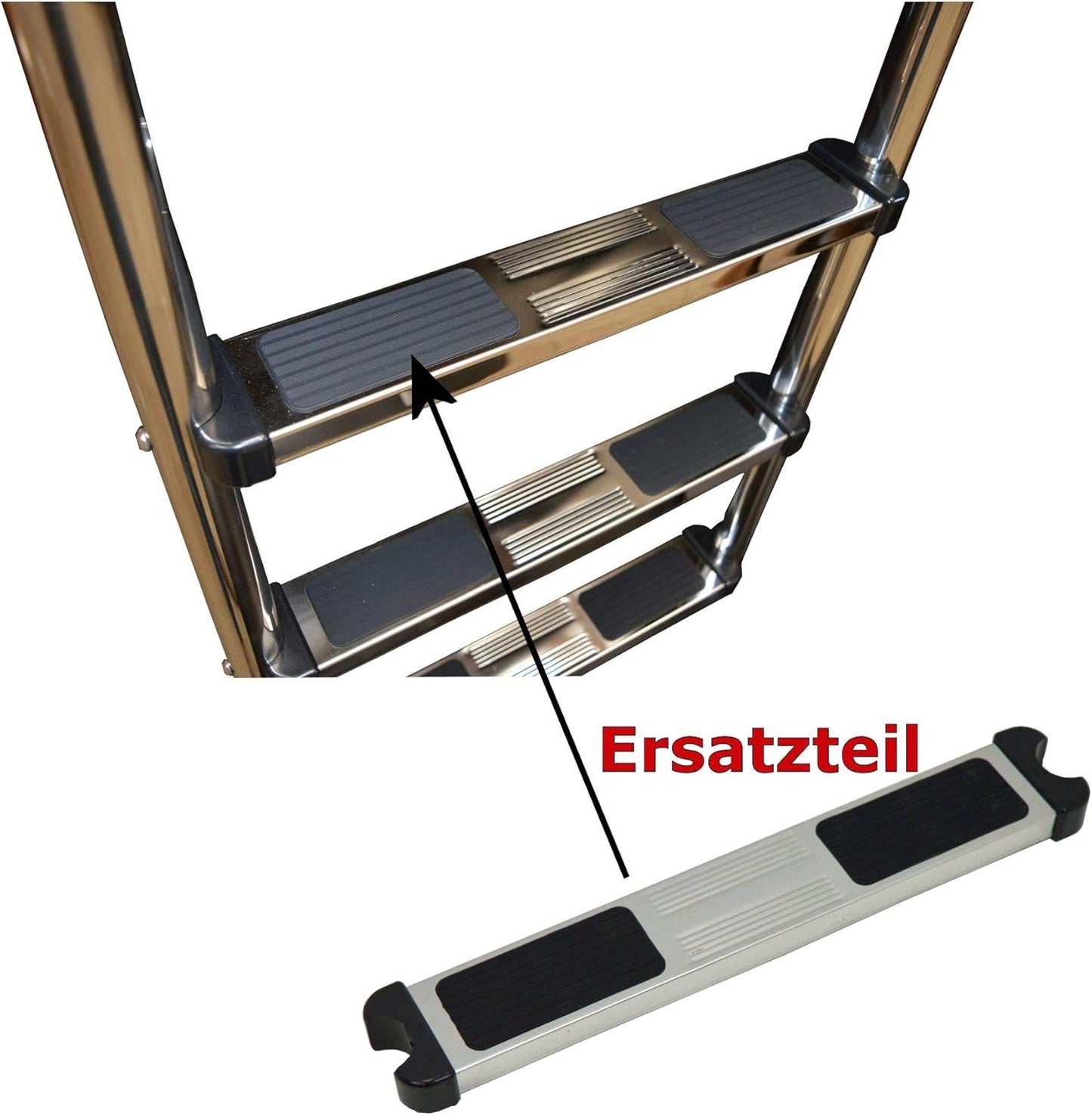 Ersatzstufe für Schwimmbadleiter