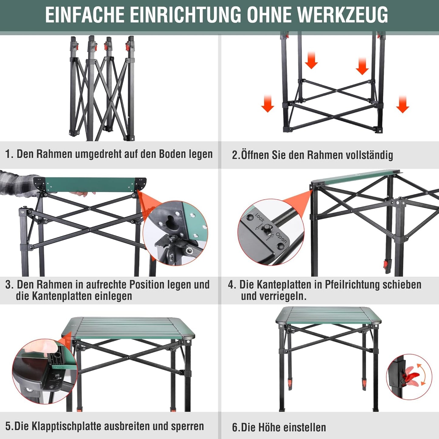 Klapptisch mit Tragetasche, Small