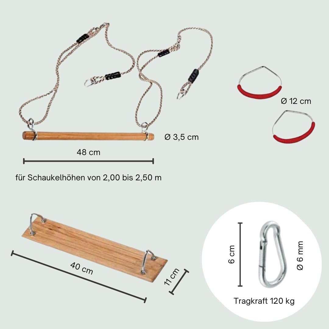 Trapez-Schaukel, Turngeräte Set