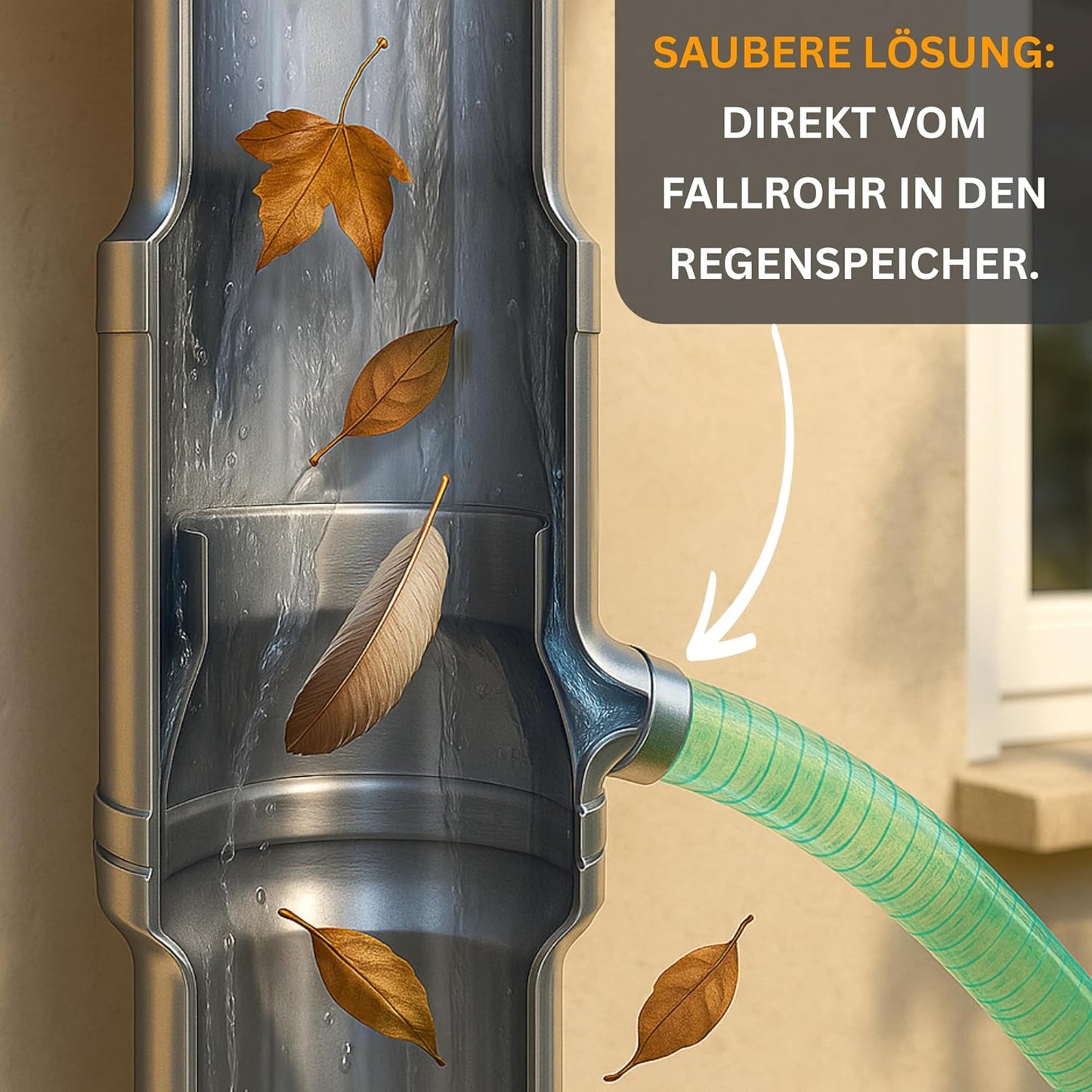 Schlauchanschluss-Set für Regenwassersammler