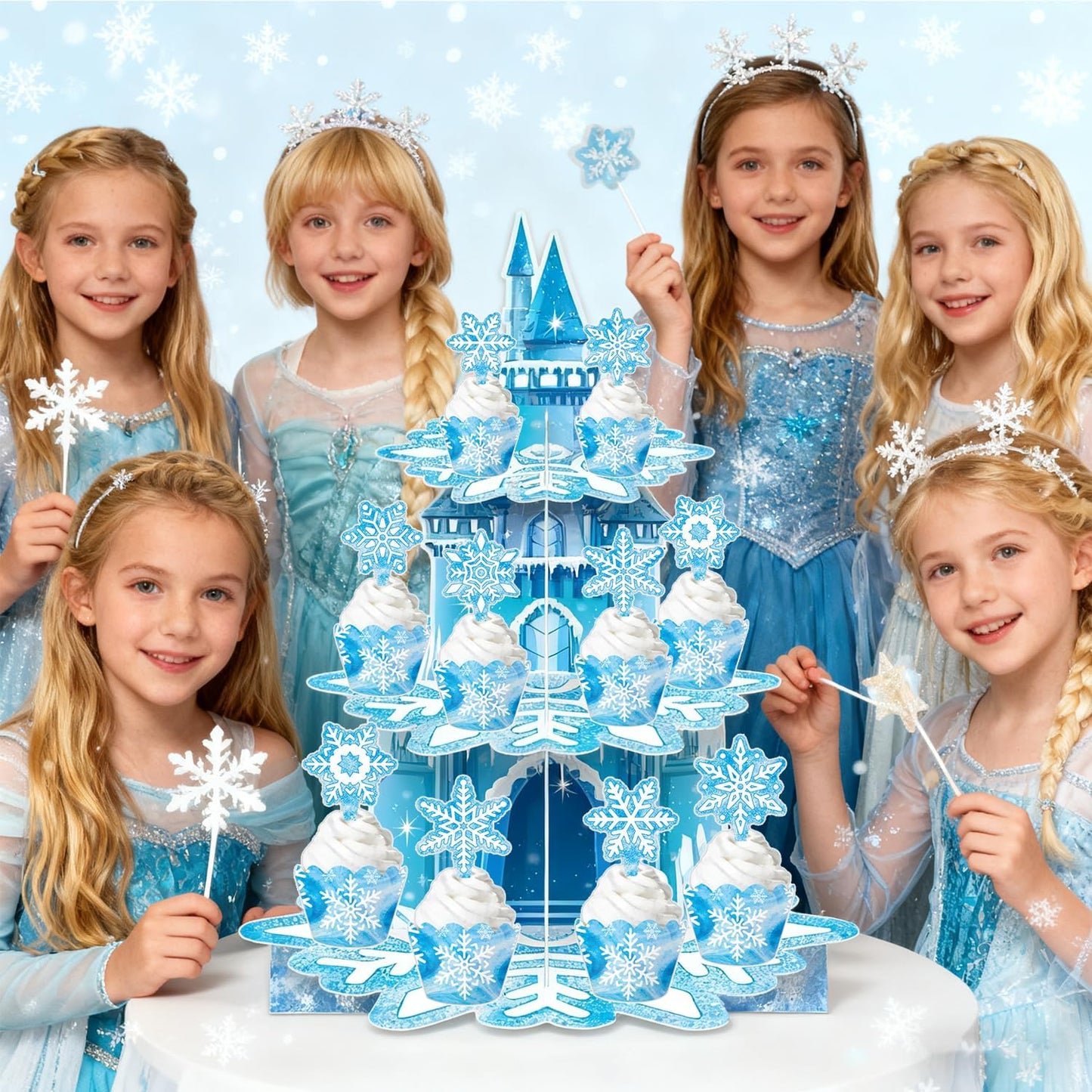 Schneeflocken Kuchenständer
