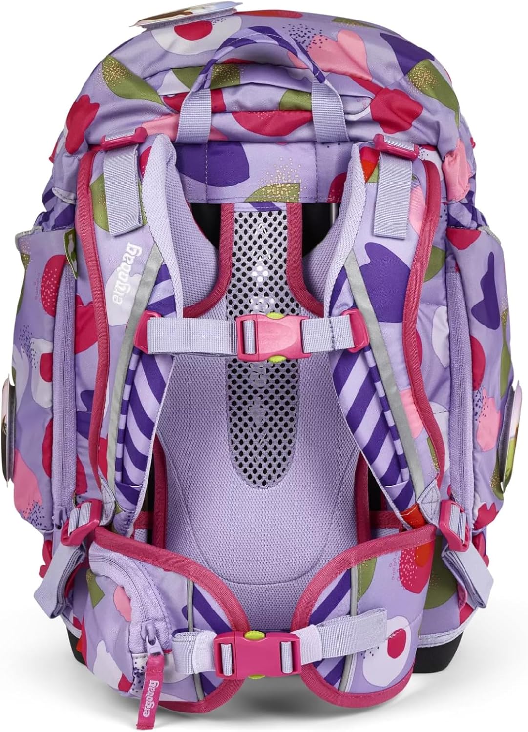 Ergonomischer Schulrucksack-Set Blütenzaubär, 6-teilig, Blütenzaubär - Lila