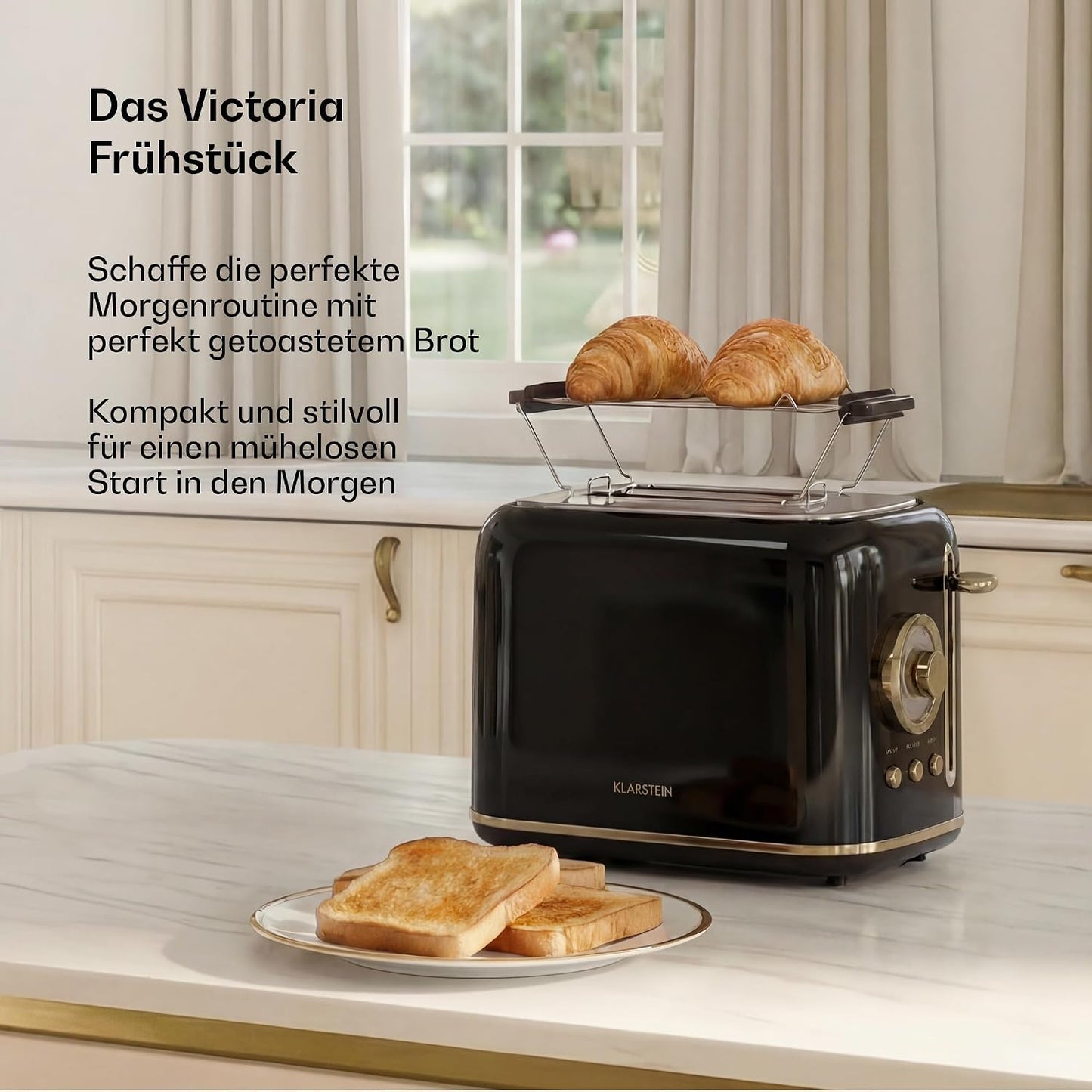 Retro-Toaster Victoria, Schwarz Toaster