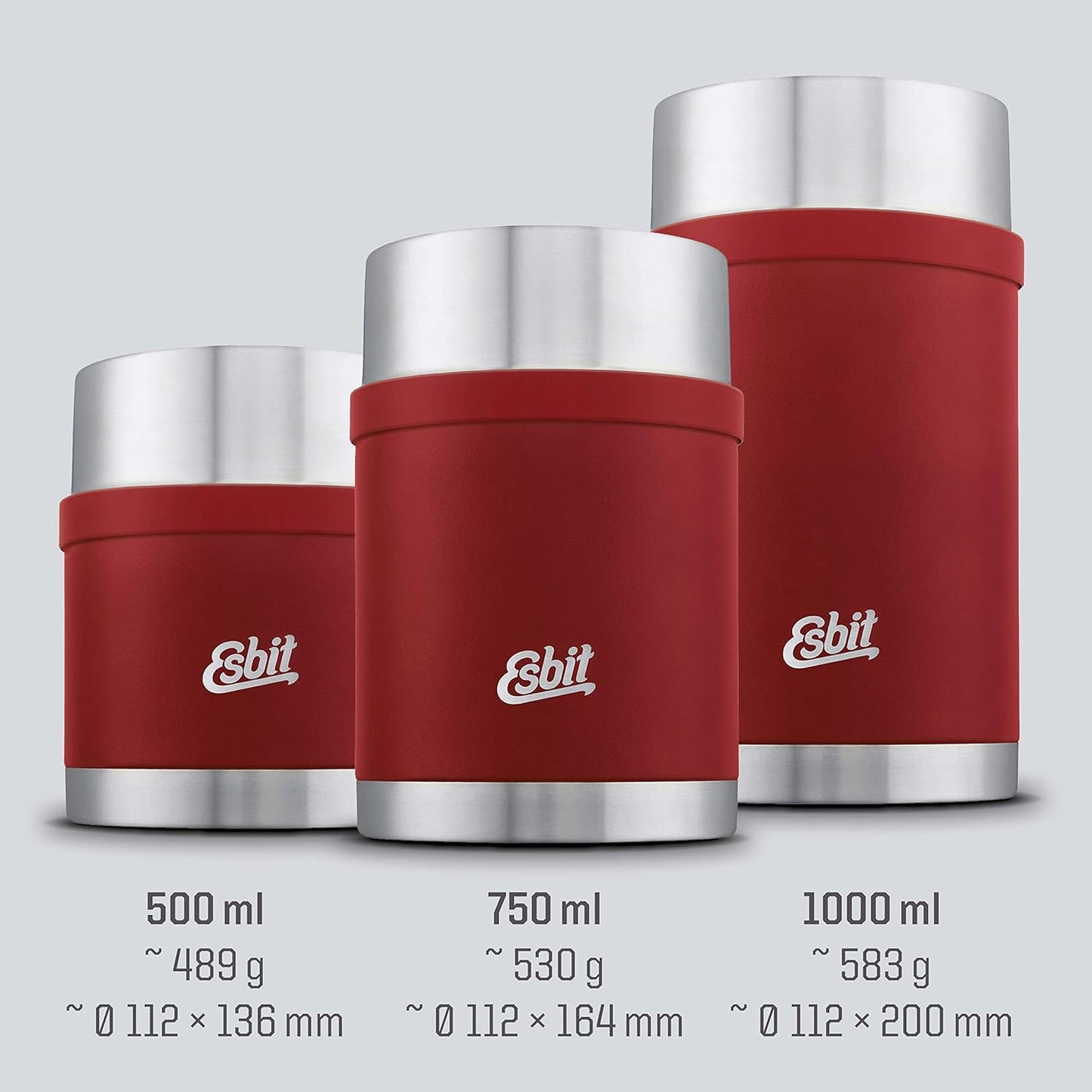 Thermobehälter Sculptor, Burgundy 500 ml Ohne Manschette