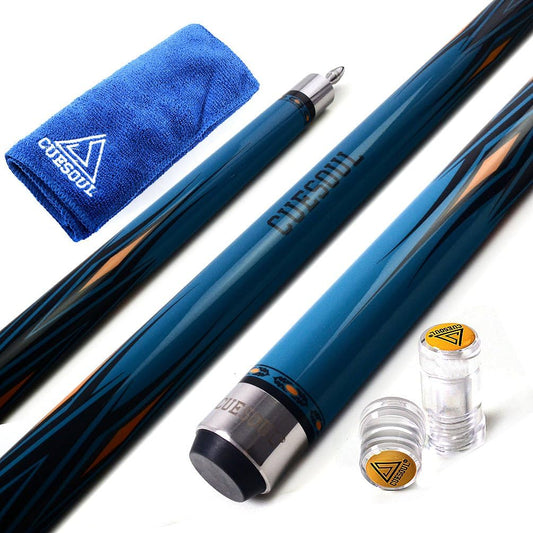 2-teiliger Maple Billiard Queue, blau 11.5mm