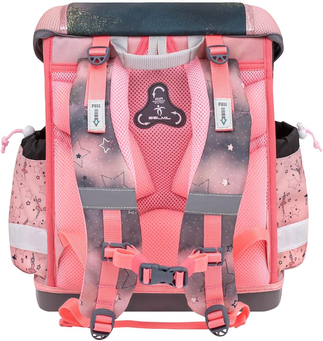 4-teiliges Schulranzen-Set Classy Ballerina, M Ballerina Black Pink
