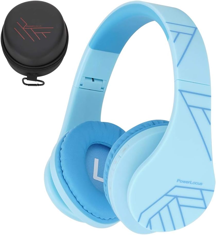Kinderkopfhörer Bluetooth mit Lautstärkebegrenzung, Blau