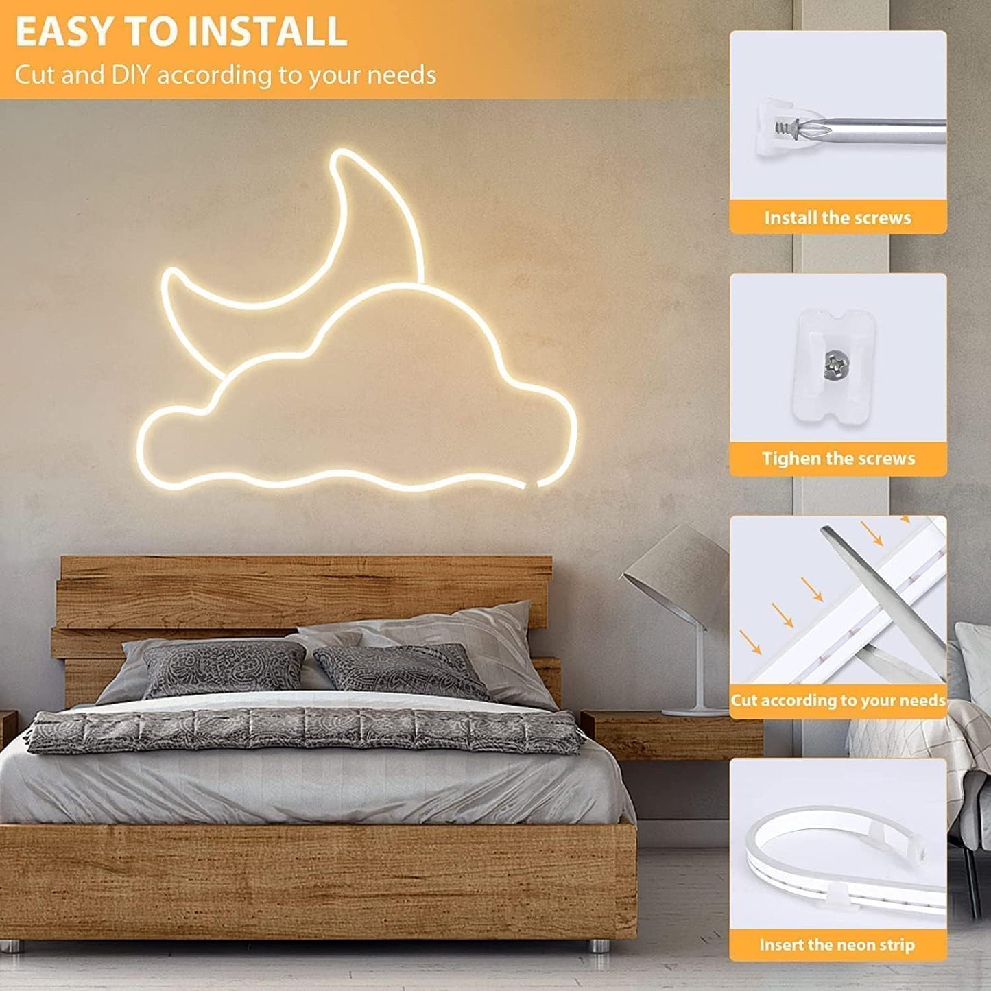 LED Unterbauleuchte, Warmes Weiss ; 2M