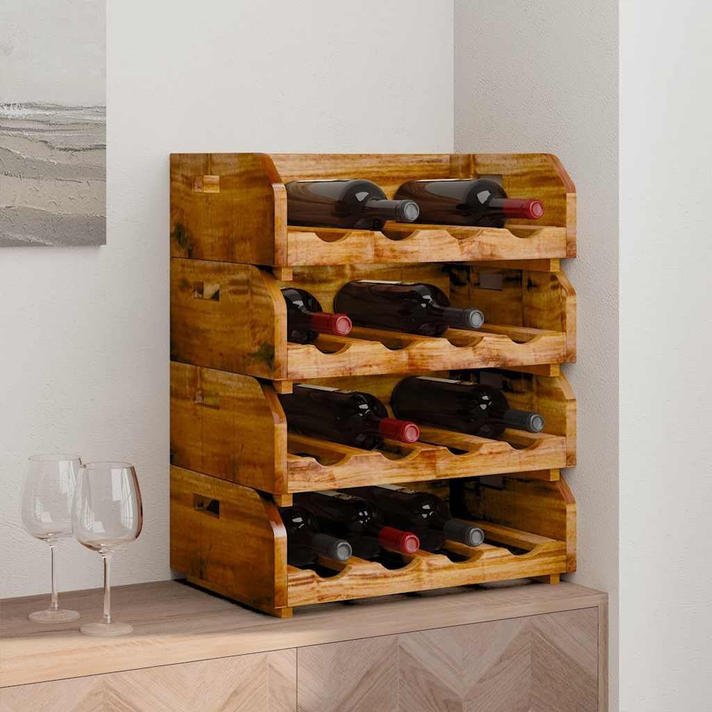 Weinregal Altholz für 16 Flaschen