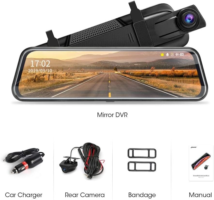 Spiegel Dashcam mit 10'' Touch Screen