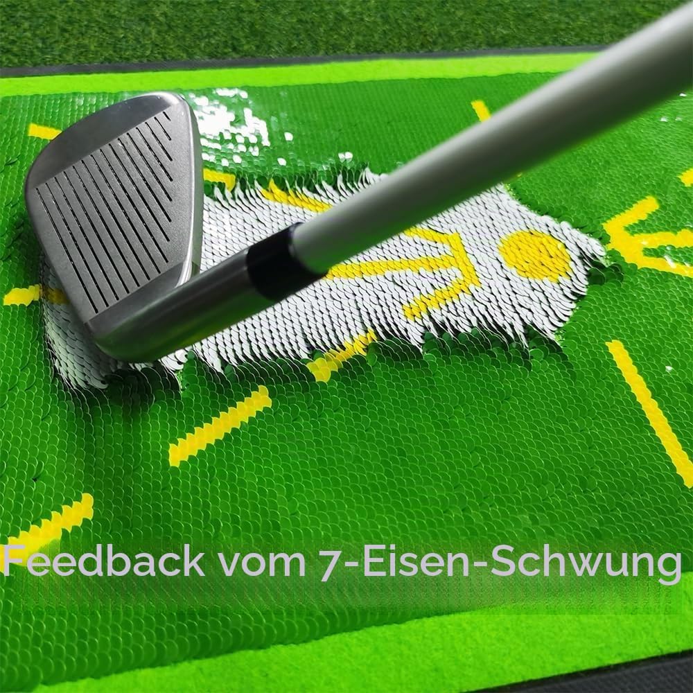 Golfschwung-Trainingsmatte mit Schwungwege-Feedback